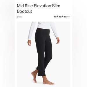 Vuori Elevation slim bootcut crop size L
